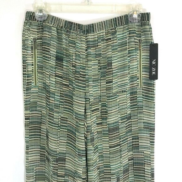 NIC+ZOE Pants Women Small Elastic Waist Zip Pocket - Picture 2 of 5